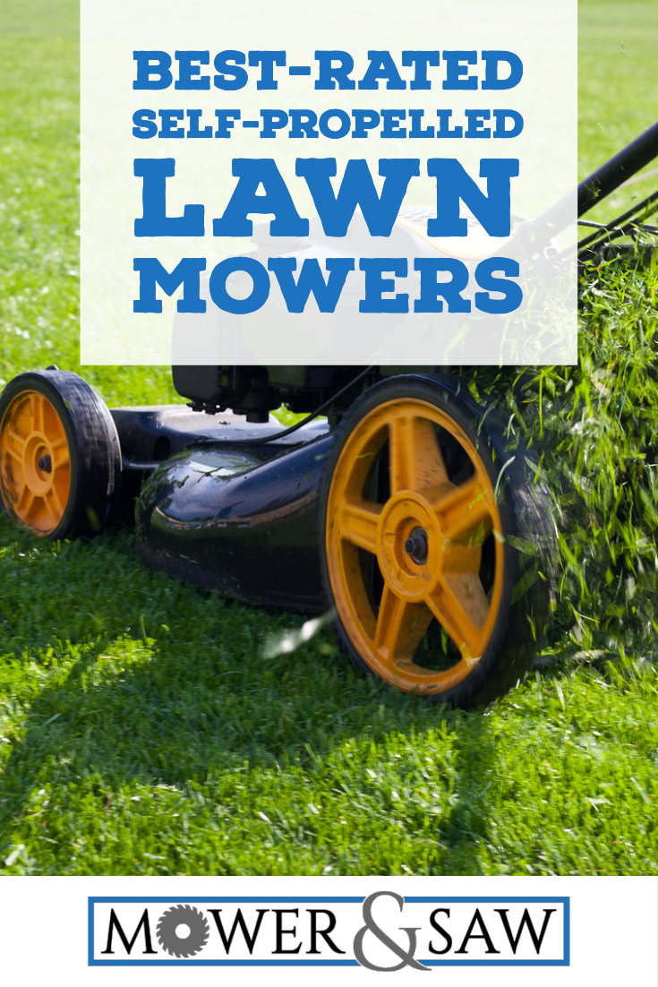 Best Rated Self Propelled Lawn Mower Reviews Pinterest Image MAS